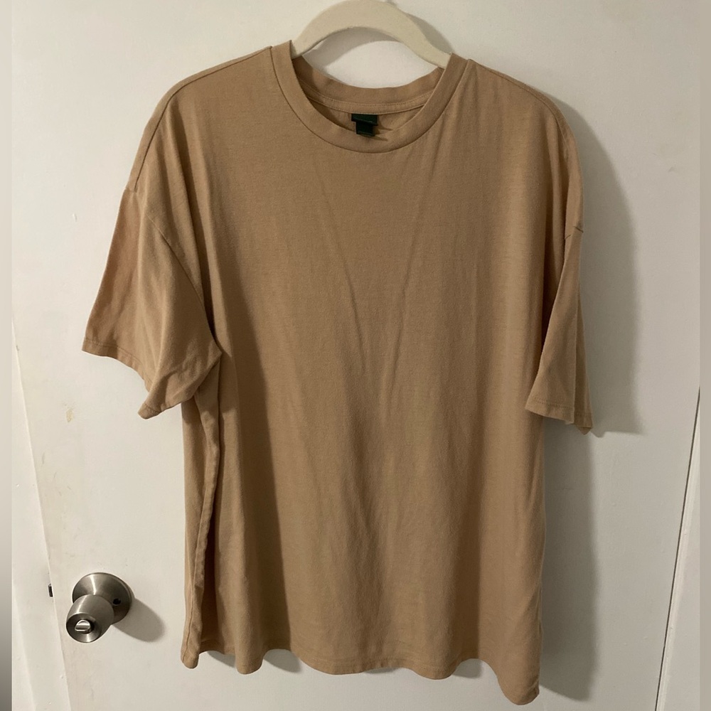 Wild Fable Beige Short Sleeve Tee